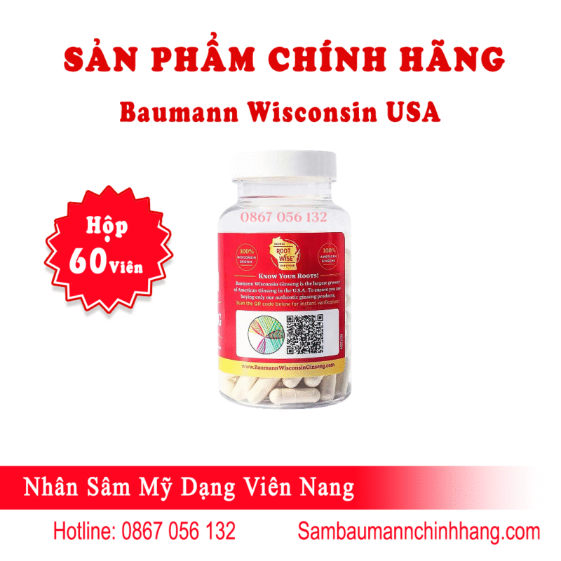 Sâm Viên Baumann Wisconsin Hộp 60 Viên - Ảnh 6