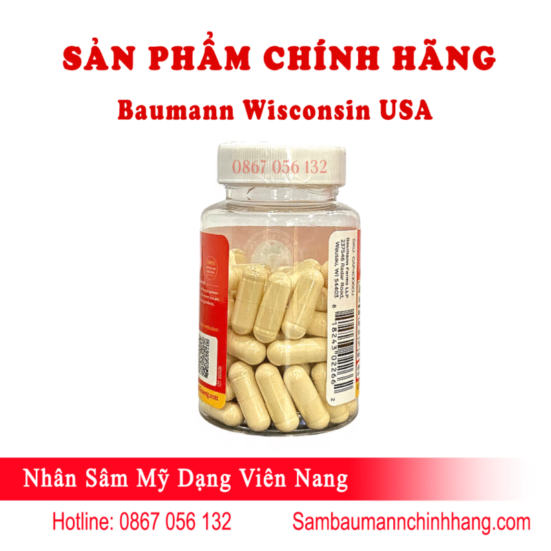 Sâm Viên Baumann Wisconsin Hộp 130 Viên - Ảnh 4
