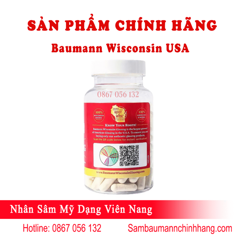 Sâm Viên Baumann Wisconsin Hộp 130 Viên - Ảnh 6